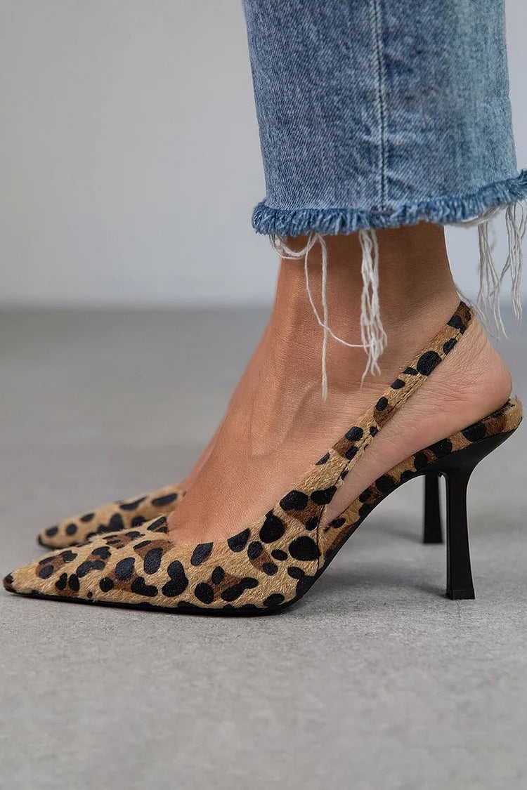 Orthopedic Leopard Print Heels