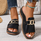 Women's Shoes Black Slides