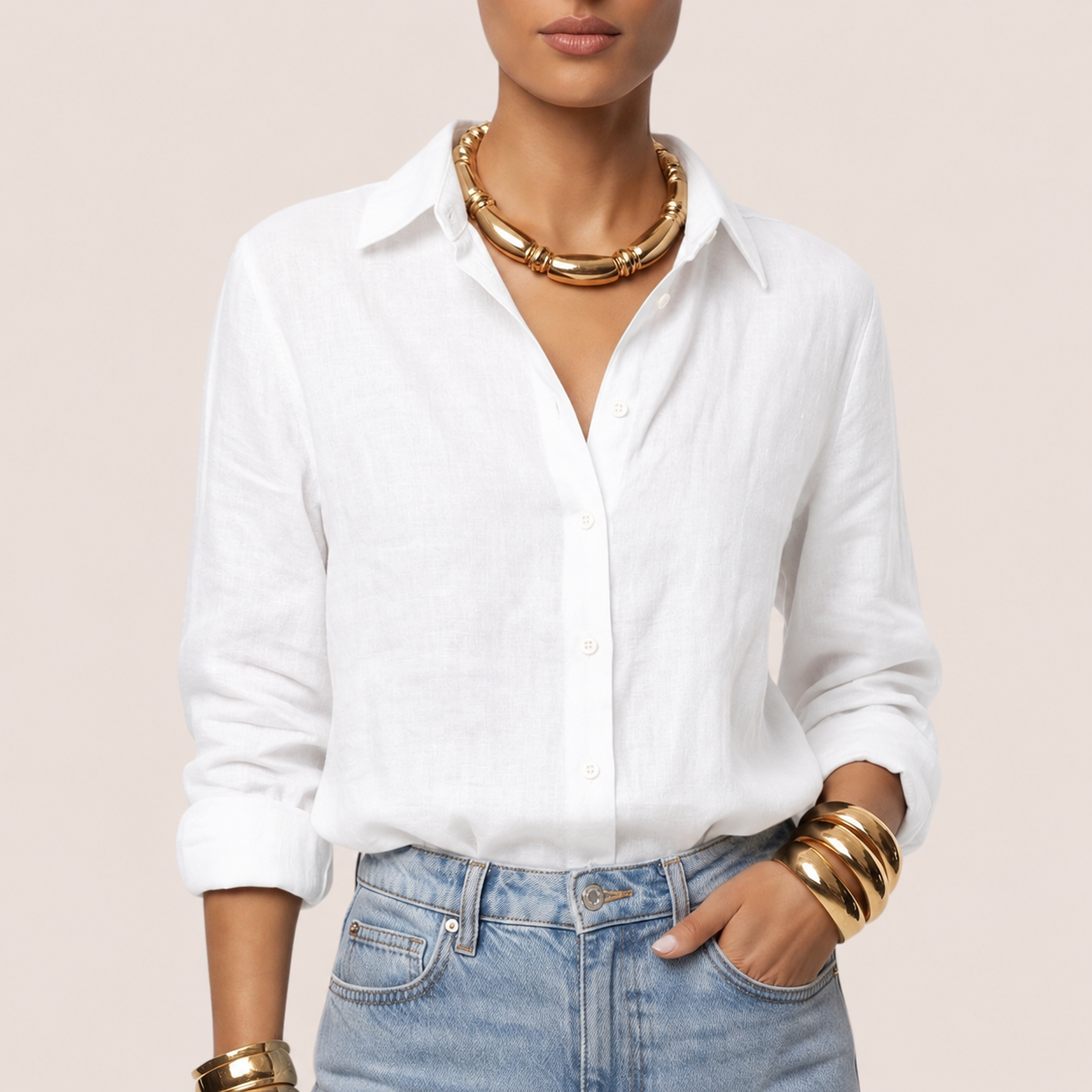 Lauren | Women's Linen Button Down Shirt
