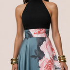 Giselle | Floral Sleeveless A-Line Maxi Dress