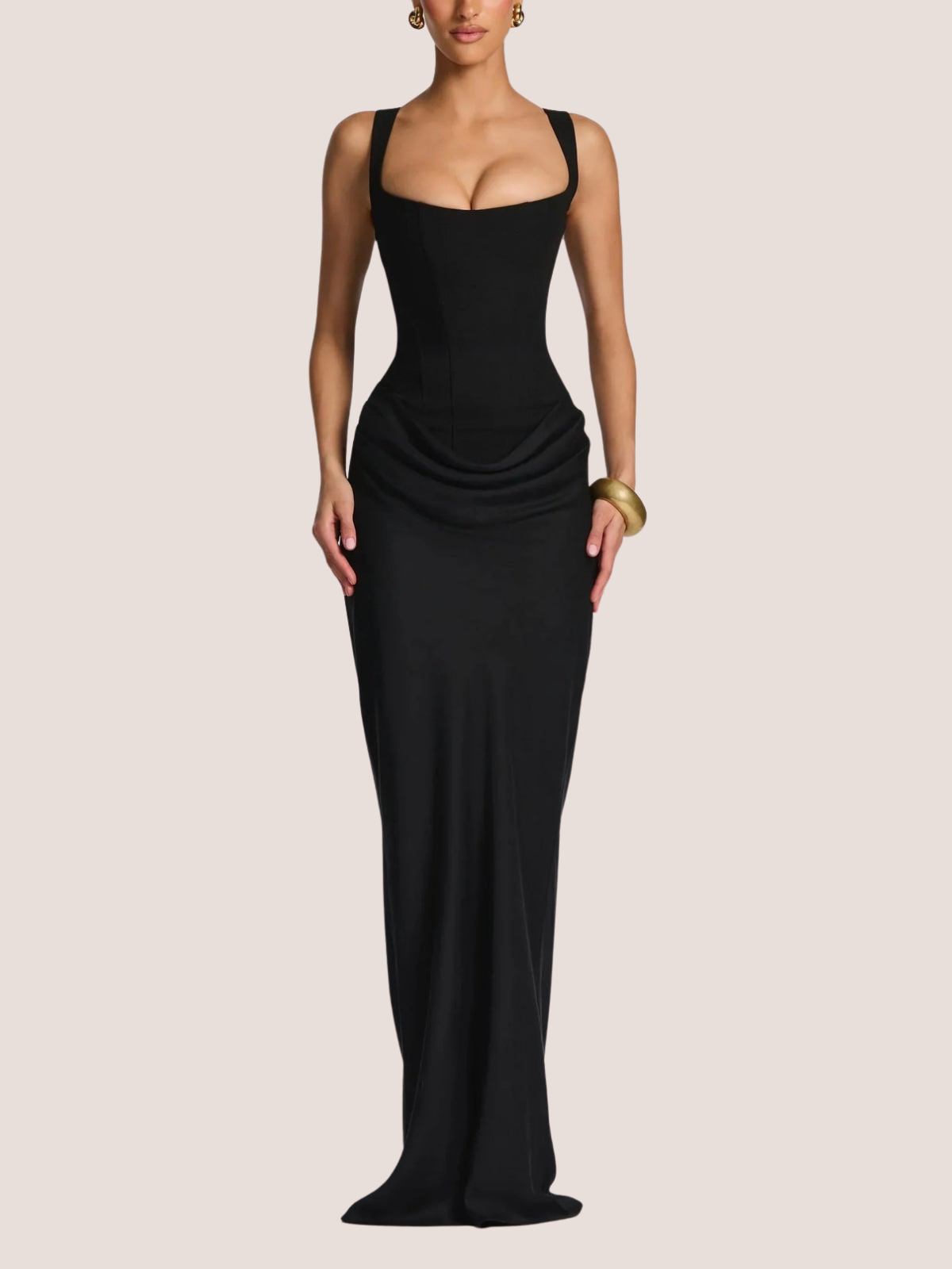Tate | Women's Long Tight Backless Dress