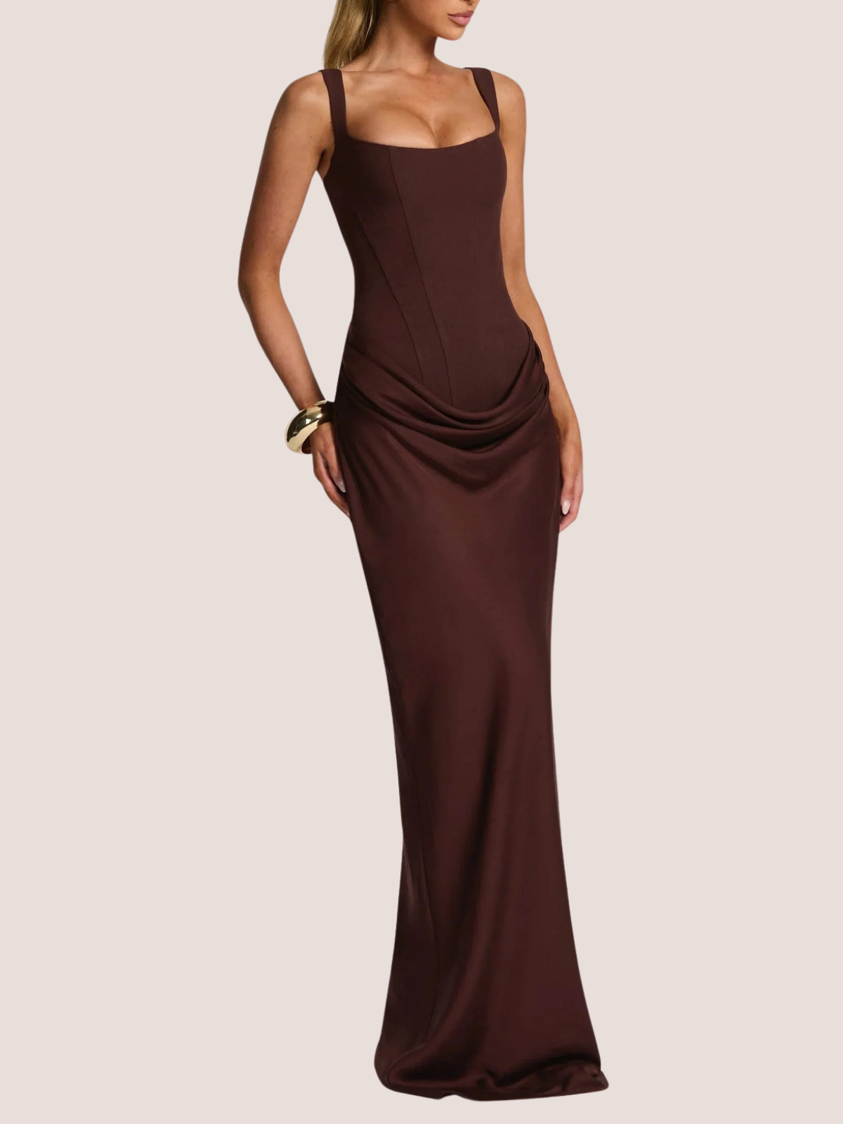 Tate | Women's Long Tight Backless Dress
