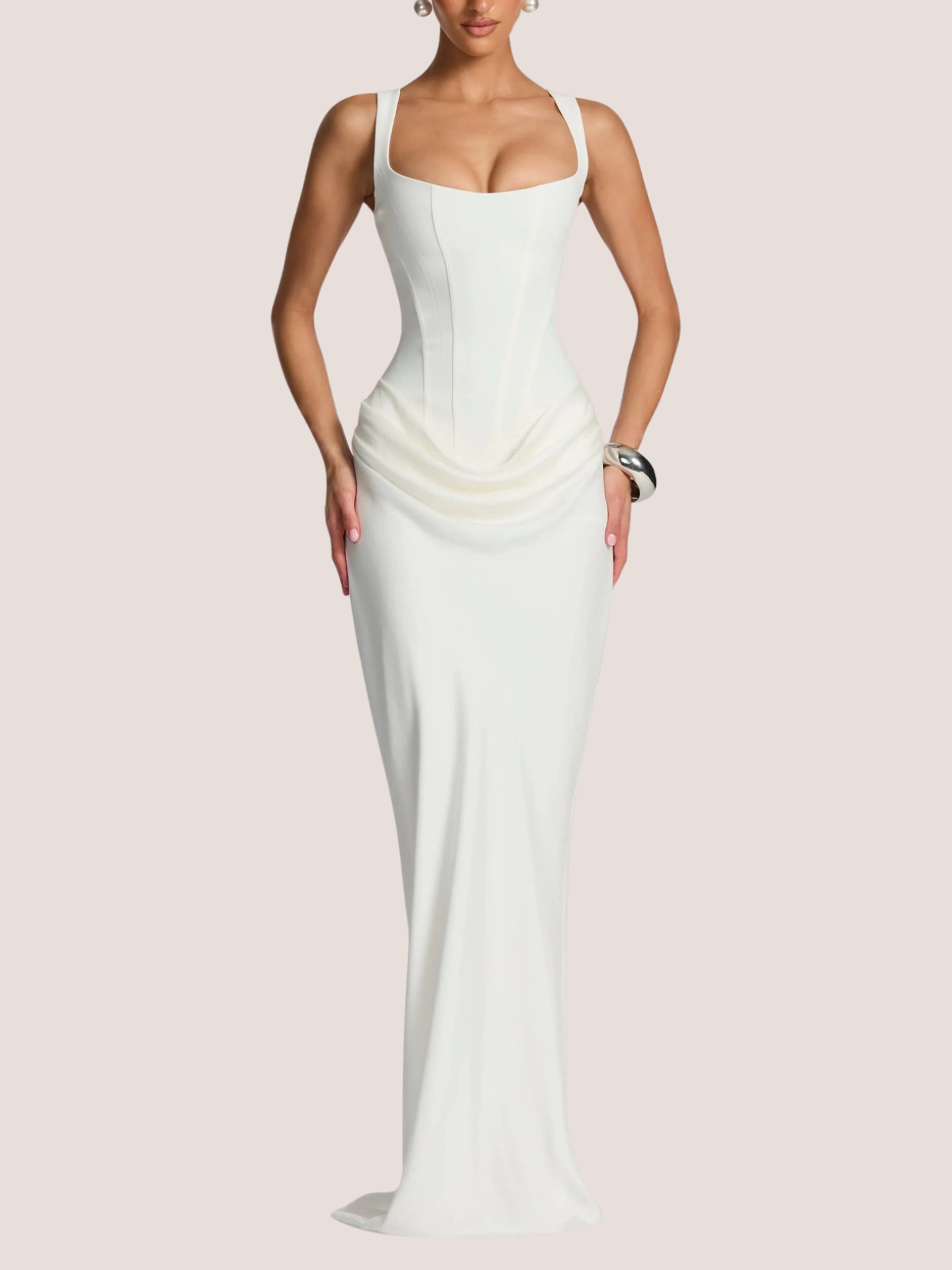 Tate | Women's Long Tight Backless Dress
