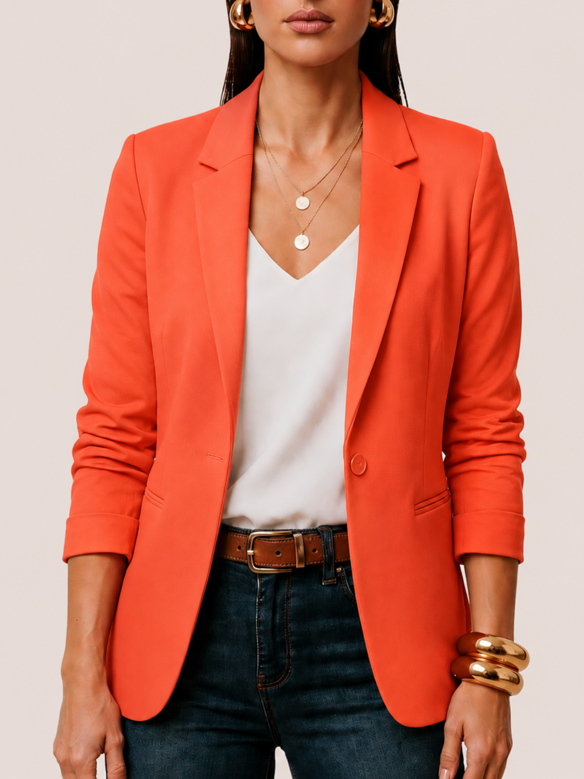 Margot | Women's One Button Fitted Blazer