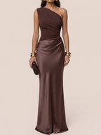 Sloane | One Shoulder Wedding Guest Maxi Dress