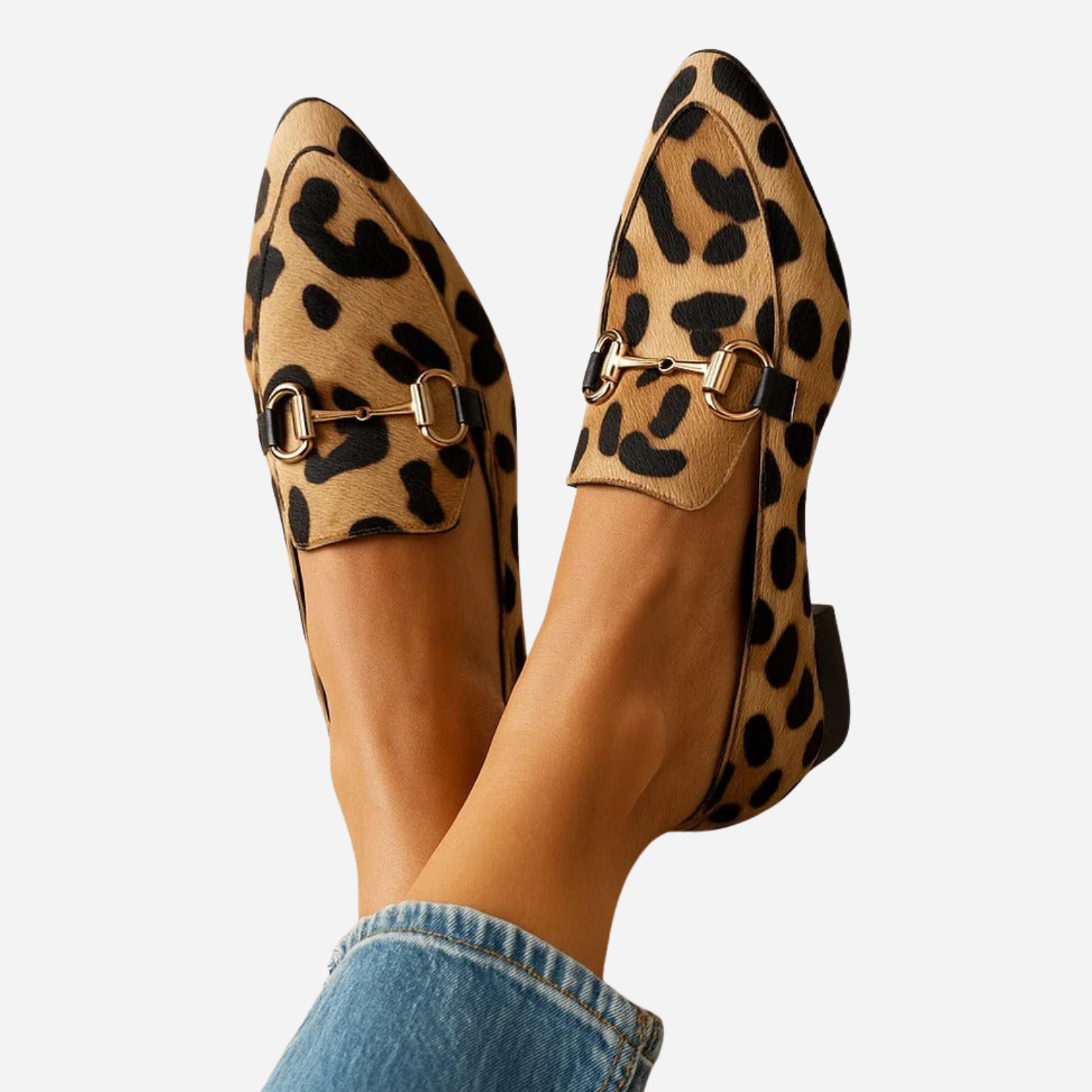 Mindy | Orthopedic Leopard Print Loafers