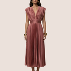 Sutton | Pleated Summer Midi Dress